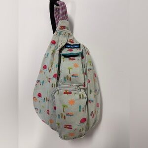 KAVU Rope Sling Bag | Beach Print Crossbody Backpack
